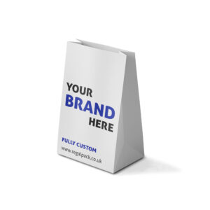 Personalized, Customized and bespoke Custom White Paper Bags Without Handles